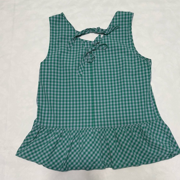 J. Crew Printed bow-back peplum tank top Sz Small - Picture 5 of 8